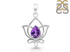 Amethyst Lotus Pendant AMT-RDEP-877.