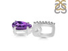 Amethyst & White Topaz Pendant AMT-RDP-550-CZ-LOOP.