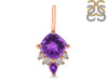 Amethyst & White Topaz Pendant AMT-RDP-729.