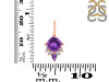 Amethyst & White Topaz Pendant AMT-RDP-729.
