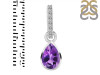 Amethyst & White Topaz Pendant AMT-RDP-779-CZ-LOOP.