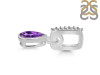 Amethyst & White Topaz Pendant AMT-RDP-779-CZ-LOOP.