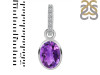 Amethyst & White Topaz Pendant AMT-RDP-792-CZ-LOOP.