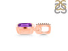 Amethyst & White Topaz Pendant AMT-RDP-954-CZ-LOOP.