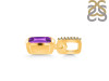 Amethyst & White Topaz Pendant AMT-RDP-954-CZ-LOOP.