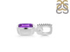 Amethyst & White Topaz Pendant AMT-RDP-954-CZ-LOOP.