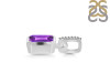 Amethyst & White Topaz Pendant AMT-RDP-955-CZ-LOOP.