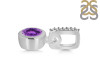 Amethyst & White Topaz Pendant AMT-RDP-958-CZ-LOOP.