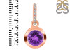 Amethyst & White Topaz Pendant AMT-RDP-960-CZ-LOOP.