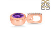 Amethyst & White Topaz Pendant AMT-RDP-960-CZ-LOOP.