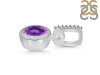 Amethyst & White Topaz Pendant AMT-RDP-960-CZ-LOOP.