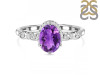 Amethyst & White Topaz Ring AMT-RDR-2182.
