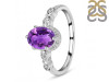 Amethyst & White Topaz Ring AMT-RDR-2182.