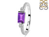 Amethyst & White Topaz Ring AMT-RDR-2186.