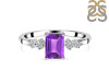 Amethyst & White Topaz Ring AMT-RDR-2187.