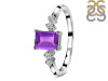 Amethyst & White Topaz Ring AMT-RDR-2187.