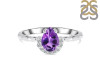 Amethyst & White Topaz Ring AMT-RDR-2192.