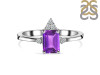 Amethyst & White Topaz Ring AMT-RDR-2194.