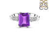 Amethyst & White Topaz Ring AMT-RDR-2215.