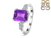 Amethyst & White Topaz Ring AMT-RDR-2215.