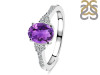 Amethyst & White Topaz Ring AMT-RDR-2219.