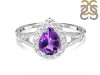 Amethyst & White Topaz Ring AMT-RDR-2243.