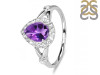 Amethyst & White Topaz Ring AMT-RDR-2243.