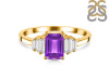 Amethyst & White Topaz AMT-RDR-2249.