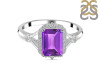 Amethyst & White Topaz Ring AMT-RDR-2252.