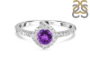 Amethyst & White Topaz Ring AMT-RDR-2260.