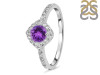 Amethyst & White Topaz Ring AMT-RDR-2260.