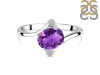 Amethyst & White Topaz Ring AMT-RDR-3264.