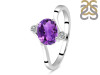 Amethyst & White Topaz Ring AMT-RDR-3264.