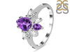 Amethyst & White Topaz Ring AMT-RDR-2521.