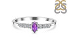 Amethyst & White Topaz Ring AMT-RDR-2532.