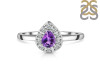 Amethyst & White Topaz Ring AMT-RDR-2535.