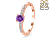 Amethyst & White Topaz Ring AMT-RDR-2538.