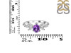 Amethyst & White Topaz Ring AMT-RDR-2556.