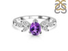 Amethyst & White Topaz Ring AMT-RDR-2556.