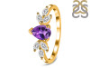 Amethyst & White Topaz Ring AMT-RDR-2556.
