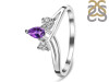 Amethyst & White Topaz Ring AMT-RDR-2660.
