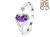 Amethyst & White Topaz Ring AMT-RDR-2675.