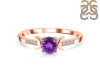 Amethyst & White Topaz Ring AMT-RDR-2845.