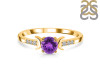Amethyst & White Topaz Ring AMT-RDR-2845.