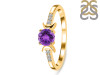 Amethyst & White Topaz Ring AMT-RDR-2845.