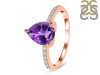 Amethyst & White Topaz Ring AMT-RDR-2860.