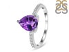 Amethyst & White Topaz Ring AMT-RDR-2860.