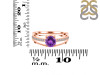 Amethyst & White Topaz Ring AMT-RDR-377.