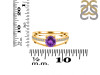 Amethyst & White Topaz Ring AMT-RDR-377.