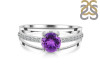 Amethyst & White Topaz Ring AMT-RDR-377.